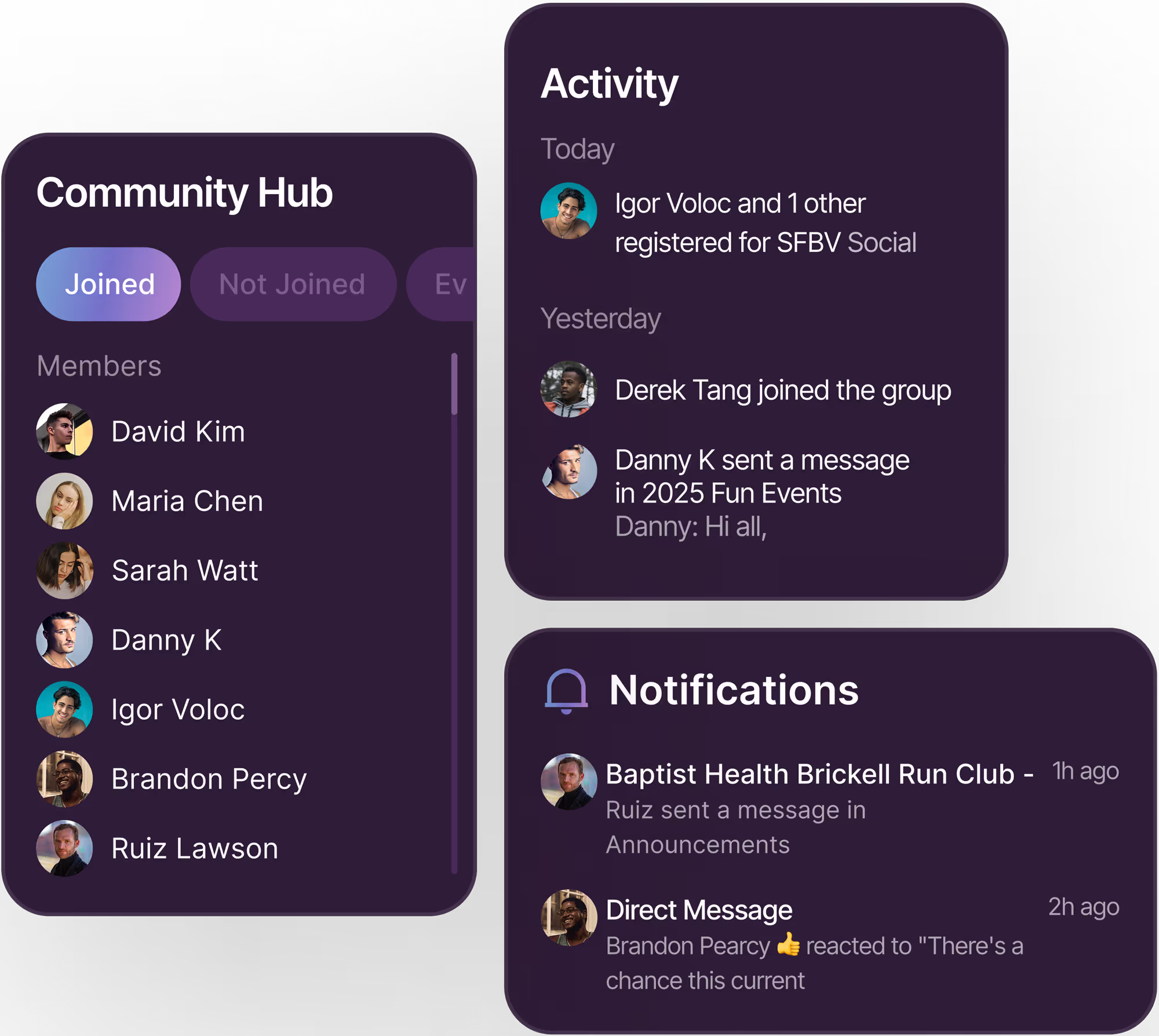 Belonging starts before the event